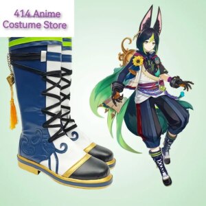 Game Genshin Impact Tighnari Cosplay Costumes Shoes Boots Halloween Party Costume Accessories Custom Made