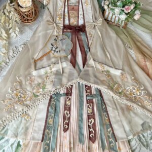 Summer Dance Dress Hanfu Beige Party Outfit Hanfu Dress Women Ancient Chinese Hanfu 4pcs Sets Female Fairy Cosplay Costume