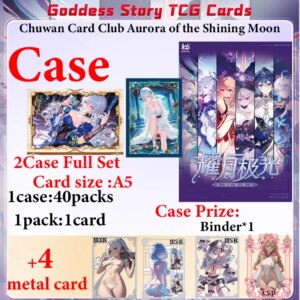 New Chuwan Card Club Aurora of the Shining Moon Collection Cards A5 Size Bikini Swimsuit Design for ACG CCG TCG Fans Gift