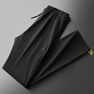 High-end lightweight outdoor sports pants for summer, light and thin solid-color men’s anti-wrinkle sports straight-leg assault