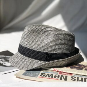 New big girdle male hat travel holiday sunshade concave shape fashion top