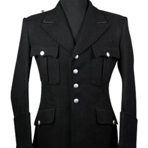 GUWM-002 WWII German M32 Elite NCO black wool tunic