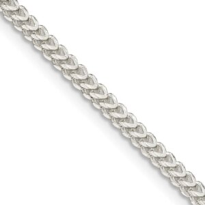 Sterling Silver 2mm D C Square Franco Chain