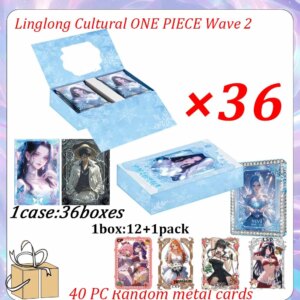 Wholesale Linglong Cultural ONE PIECE Wave 2 Collection Cards Reverie World Goddess Glue Bor Nami Booster Box CCG TCG Hobby Gift