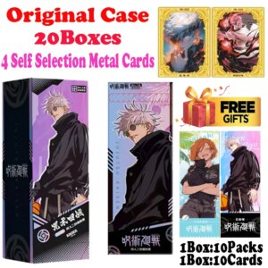 Newest Case Wholesale Kaou Jujutsu Kaisen Laser Card Ticket Global Trading Japanese Anime Gojo Nanami ACG TCG Hobbies Gift