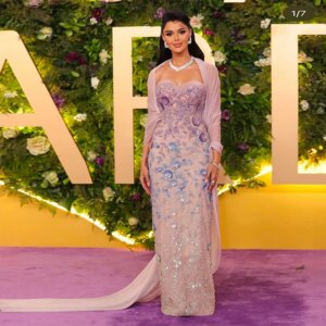 L497 Customized Strapless Pink Purple Beaded Sheath   فساتين السهرة vestidos de fiesta  فساتين سهره evening dresses