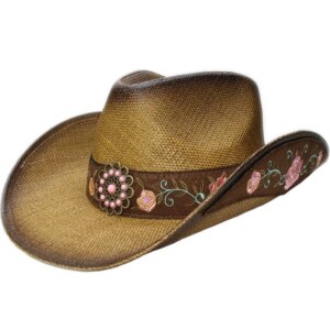 Cowboy hat with large brim for men and women outdoor stiff