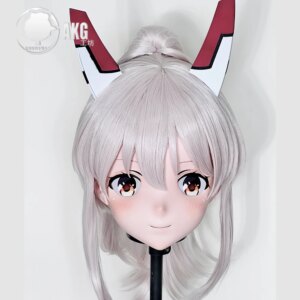 (AL26)Customize Character Crossdressing Female/Girl Resin Full/Half Head With Lock Anime Cosplay Japanese Animego Kigurumi Mask