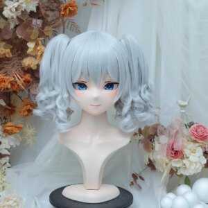 (NFD-14-12)Customize Full Head With Lock Crossdress Doll Female/Girl Japanese Anime Cartoon Character Kig Cosplay Kigurumi Mask