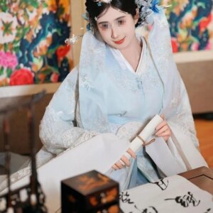 Travel shoot dress set traditional big sleeve shirt ethnic style wedding