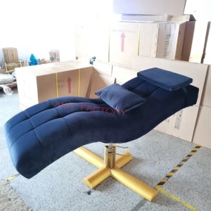 gold curved lash bed massage table bed facial bed
