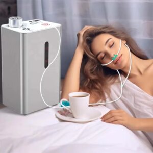 Portable Hydrogen Water Ionizer Generator 150ml/min High Purity SPE/PEM Hydrogen Inhalation Machine Factory Supply