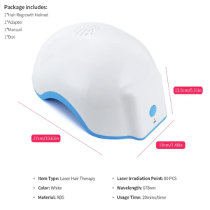 2025 Upgrate Laser Helmet 80 Medical Diodes Treatment Fast Growth Cap Hair Loss Solution Machine