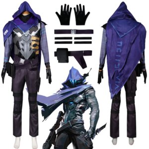 Fancy OMan Cosplay For Men New Gloves Cloak Clothing Game Valorant Disguise Roleplay Man Roleplay Fantasia Outfits Halloween