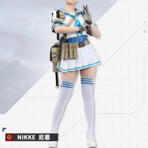 NIKKE:Blue Ocean Cosplay Costume Halloween Sweet Sailor Uniform JK Dress Accessories Prop Woman Set 2025 Hot Sale