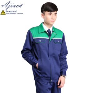 Anti-Radiation Metal fiber fabric Work Suit for Electric Welding, Equipment Maintenance EMF Shielding Protective Clothing
