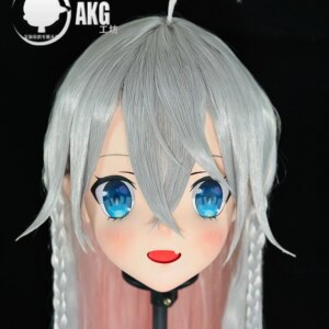 Customize Character Female/Girl Resin Kig Full Head With Lock Anime Cosplay Japanese Anime Kigurumi Mask