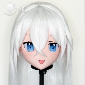 (AL52)Customize Character Crossdressing Female/Girl Resin Full/Half Head With Lock Anime Cosplay Japanese Animego Kigurumi Mask