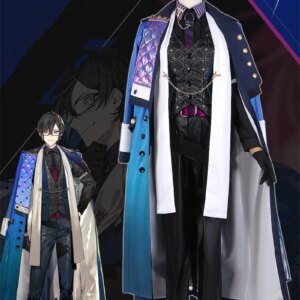 Cos-Mart Anime Vtuber Nijisanji VOLTACTION Shikinagi Akira Cosplay Costume Handsome Uniform Activity Party Role Play Clothing