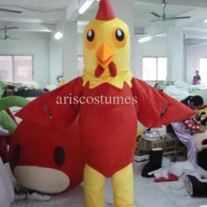 New Adult Hot Sale Foam Cute Doll chicken Cartoon Mascot Costume Plush Christmas Fancy Dress Halloween Mascot Costume