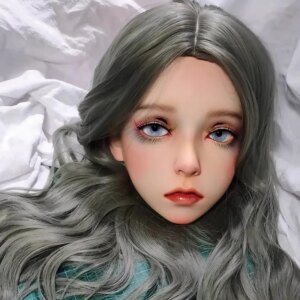 Customized Crossdressing Resin Cosplay OR Kigurumi Male To Female Mask Wig With Fake Eyes Transgender Drag Queen Kig Mask