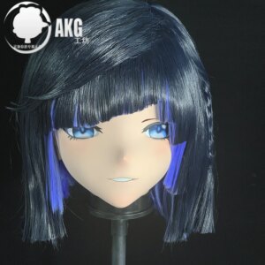 (AL72)Customize Character Crossdressing Female/Girl Resin Full/Half Head With Lock Anime Cosplay Japanese Animego Kigurumi Mask