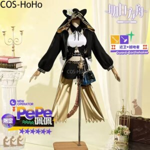 COS-HoHo Arknights Pepe Guard Earthshaker New Operator Game Suit Lovely Uniform Cosplay Costume Halloween Party Outfit Women
