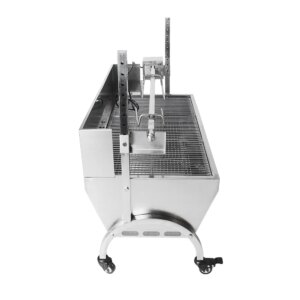 Stainless Steel Rotisserie Grill Electric Spit Roast Grill Small Outdoor Charcoal Rotating Bbq Grill