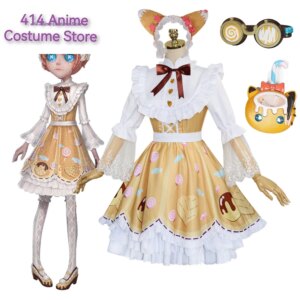 Game Identity V Mechanic Tracy Reznik Cosplay Costume Candy Maid Dress Women Girls Gothic Lolita Dresses for Halloween Party