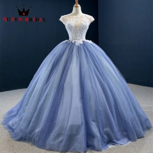 Elegant Tulle O Neck Modern Evening Dresses Floor-Length Formal Prom Gowns 2023 New Robes De Soirée Custom Made ZX27
