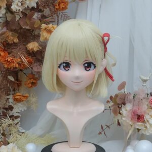 Kigurumi Nishiki Chiho Kigurumi mask full headband lock cosplay headshell props costume anime game
