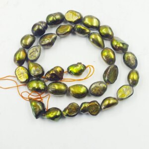 22shares 9MM AAA natural fresh water baroque pearl loose bead. Handicraft enthusiast DIY versatile accessories 38cm