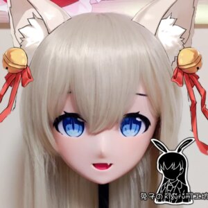 (RB32936)Customize Lockable Full Head Resin Cartoon Cosplay Japanese Character Anime Role Play Kigurumi Mask With Back Shell