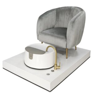 Customized Sofa No Plumbing Pedicure Chair Wood Portable Pedicure Chair Foot Spa  From China