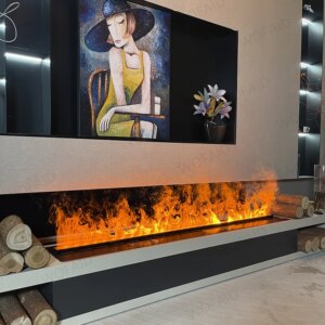 Commercial Automatic Add Water Fireplace Connection Timed Mist Output Fireplace for Hotel Lobby Mall