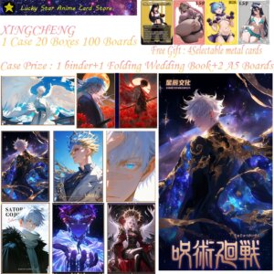 New XINGCHENG Jujutsu Kaisen Arcylic A6 Colored Paper Gojo Satoru Nanami Hobby Collection Cards Doujin Booster Box Kid Toy Gifts