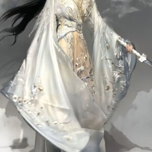 Han Clothing Wei Improved Style Chest Embroidery Heavy Industry Super Fairy Embroidered Big Sleeve Spring New Suit Yao Guang