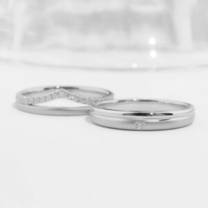 AZS Designer Handcrafted Custom Pointed-Edge Gold-Plated Silver Rings with Lab-Grown Diamonds – Lovers’ Valentine, Wedding rings