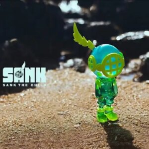 Sank Toys Sank The Child Little Sank Lemon Green Resin Painted Collection Figurine Figure Model Statue