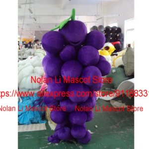 New EVA Material Grapes Super Grape Mascot Costumes Crayon Cartoon Apparel Cosplay Birthday Party Masquerade 939