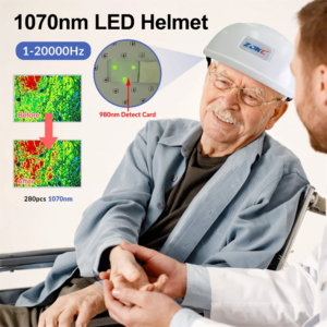 ZJKC Neurology Helmet 1070nm*280diodes Parkinson Depression Photobiomodulation for Brain Enhance Cognition Improve Memory