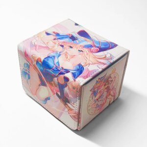 Yugioh Black Magician Girl Deck Box Yu-Gi-Oh! Dark Magician Girl OCG PTCG Trading Cards Protector Case Pu Leather Storage Box