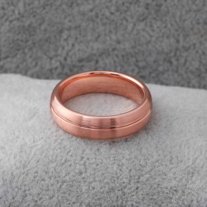 Provence Satin Finish Ring 14K18K Solid Gold Plain band Minimalist Ring for Men Anniversary Wedding Band Personalized Custom