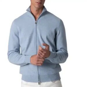 Fashion Men’s Cashmere Zipper Sweater Factory Direct Supply Cashmere Man Sweater