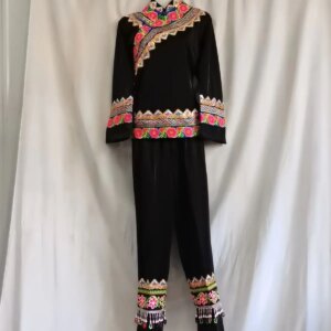 New Style Multi-Color Computer Embroidery Lace for Miao People Folk Costume Costumes