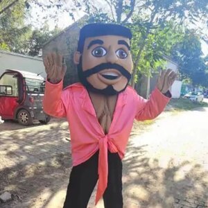 Muscle Man Mascot Costume | Fitness Slammer Stage Performance Costume | Halloween/Games Cosplay Props | High Stretch Breathable