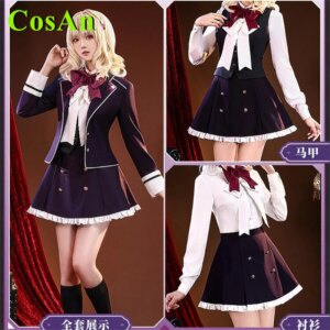 CosAn Game DIABOLIK LOVERS Komori Yui Cosplay Costumes Anime Fashion Uniform Skirt Suit Full Set