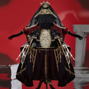 Identity Ⅴ Mary Cosplay Bloody Queen Linkage Chess Costume Gothic dress accessory prop set Halloween carnival Lolita uniform