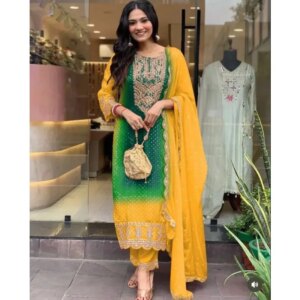 Party Wedding Wear Salwar Kameez Kurta Set Indian Women Ethnic Kurti Pant Set