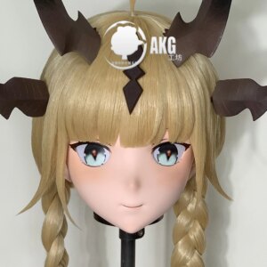 (AL02)Customize Character Crossdressing Female/Girl Resin Full/Half Head With Lock Anime Cosplay Japanese Animego Kigurumi Mask
